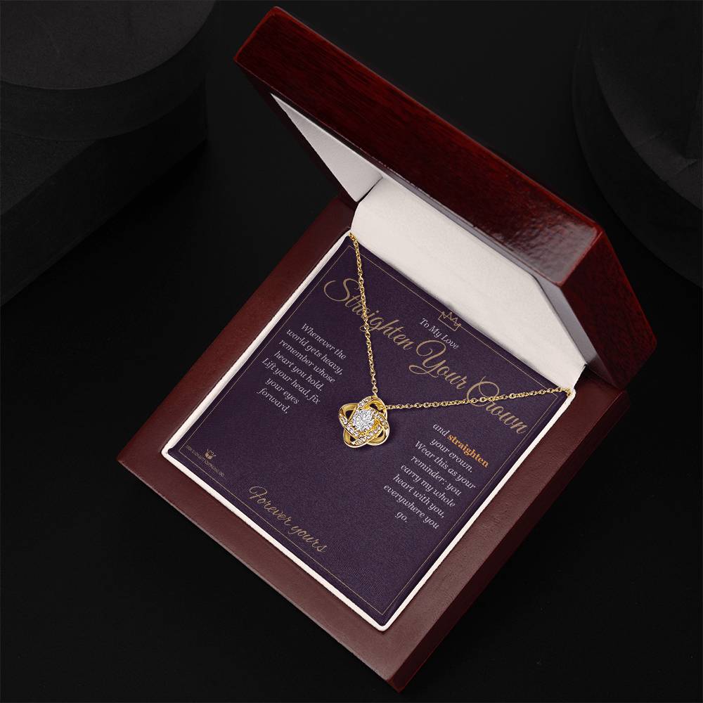 Love Knot Necklace - Straighten Your Crown
