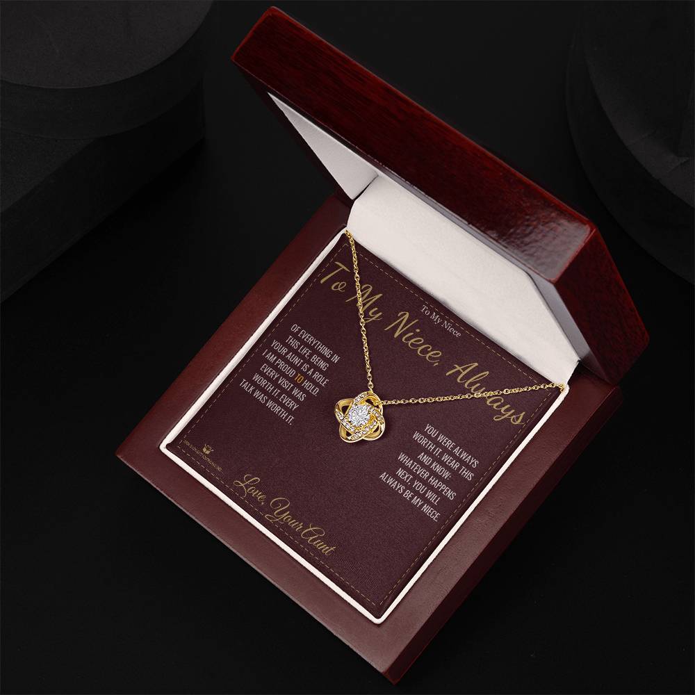 Love Knot Necklace - To My Niece, Always