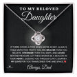 Personalized Love Knot Necklace for daughter