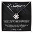 Personalized Love Knot Necklace for daughter
