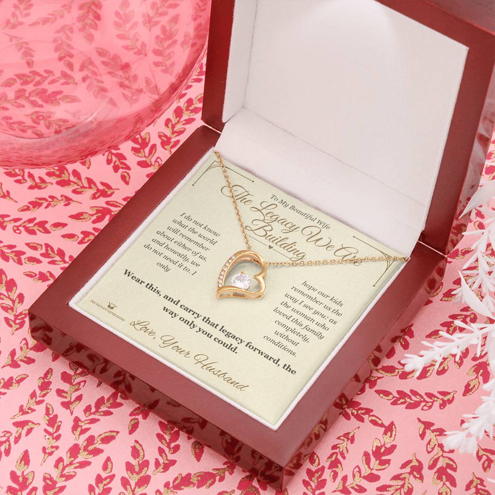 The Legacy We Are Building - Forever Love Necklace for Wife