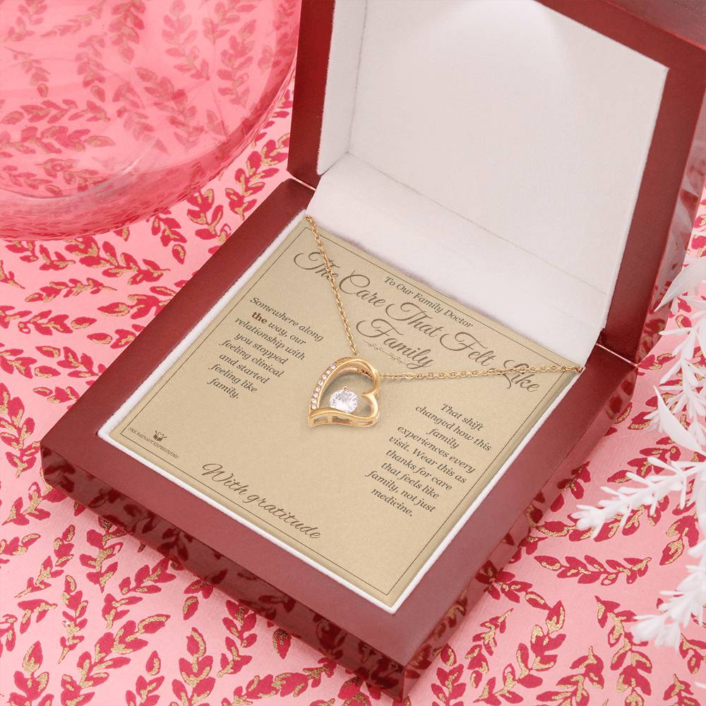 The Care That Felt Like Family - Forever Love Necklace for Doctor