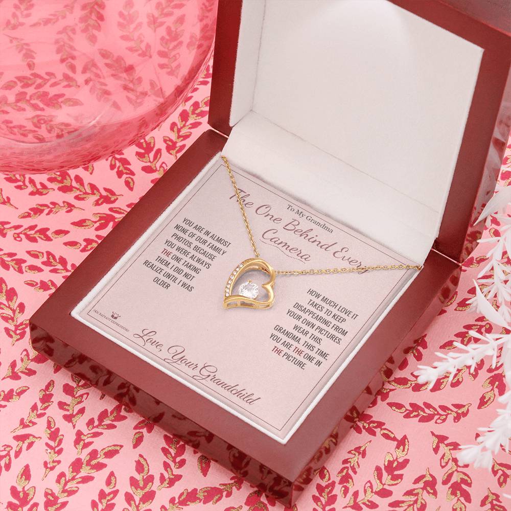 The One Behind Every Camera - Forever Love Necklace for Grandmother