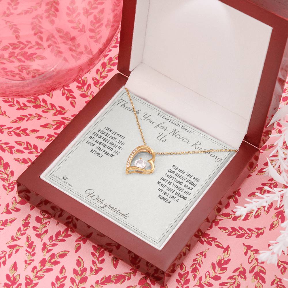Thank You for Never Rushing Us - Forever Love Necklace for Doctor