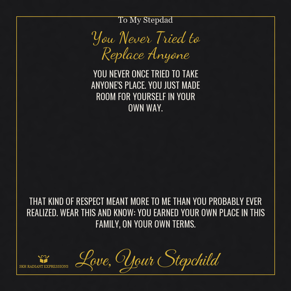You Never Tried to Replace Anyone - Cuban Link Chain for Stepdad
