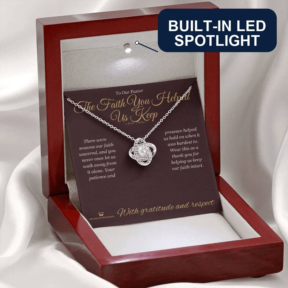 What does a Love Knot Necklace mean - gift for pastor