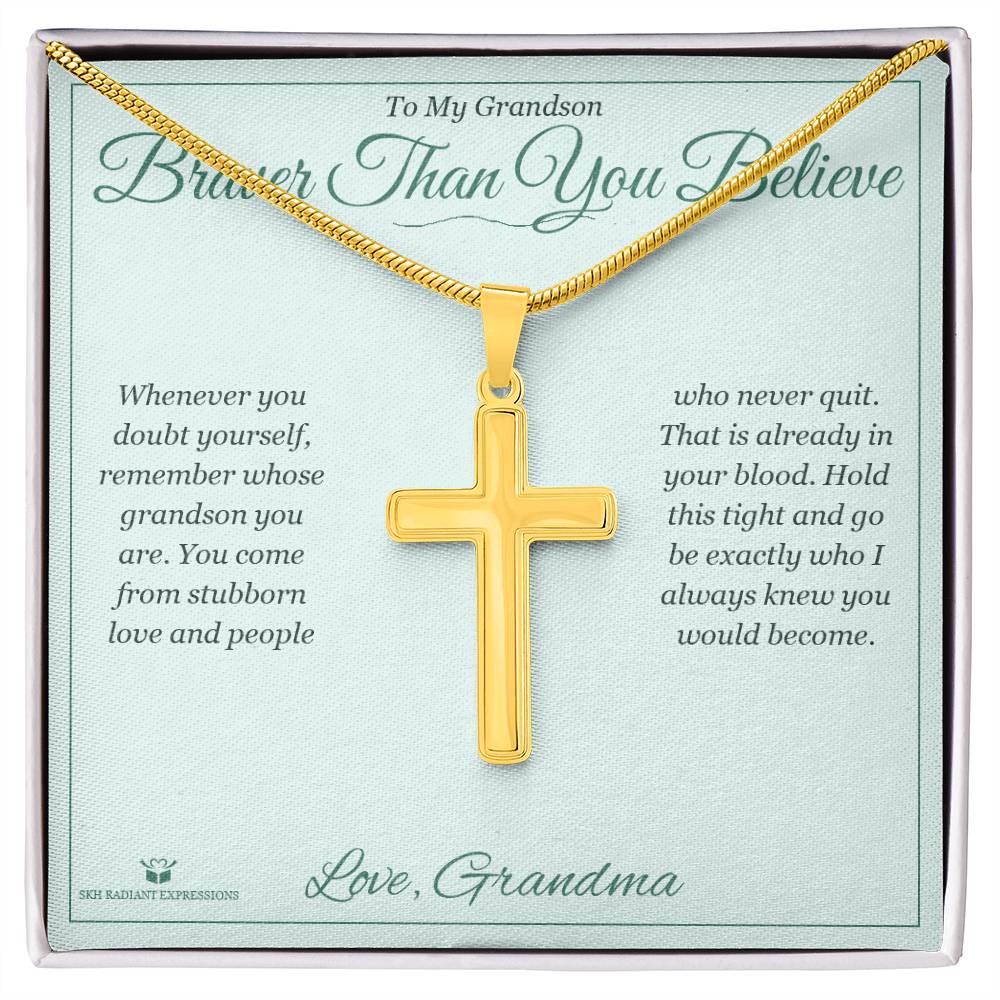 Meaningful gift for grandson - Braver Than You Believe