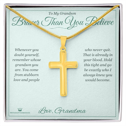 Meaningful gift for grandson - Braver Than You Believe