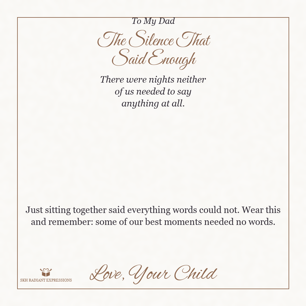 The Silence That Said Enough - Cuban Link Chain for Dad - personalized keepsake gift from SKH Radiant Expressions