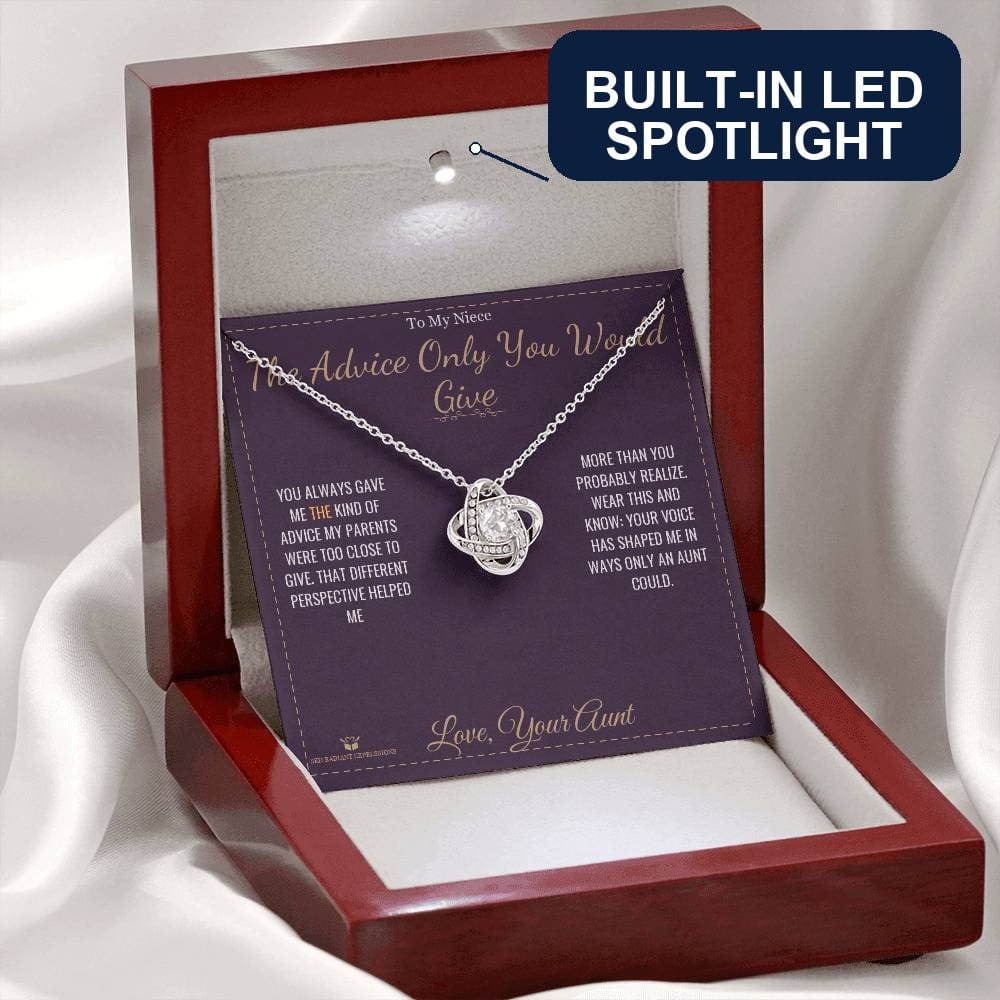 What does a Love Knot Necklace mean - gift for niece