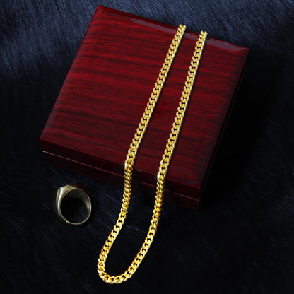 Add a name to this Cuban Link Chain - gift for son