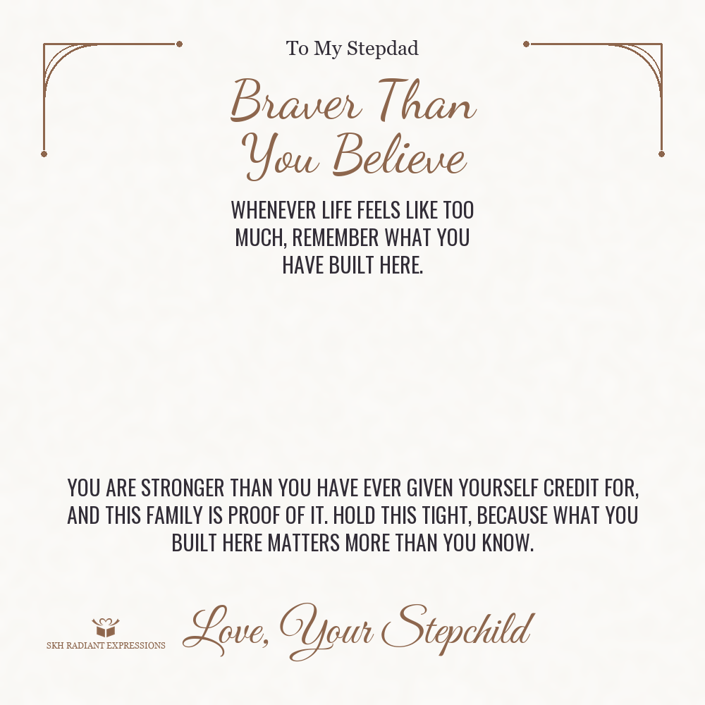 Braver Than You Believe - Cuban Link Chain for Stepdad