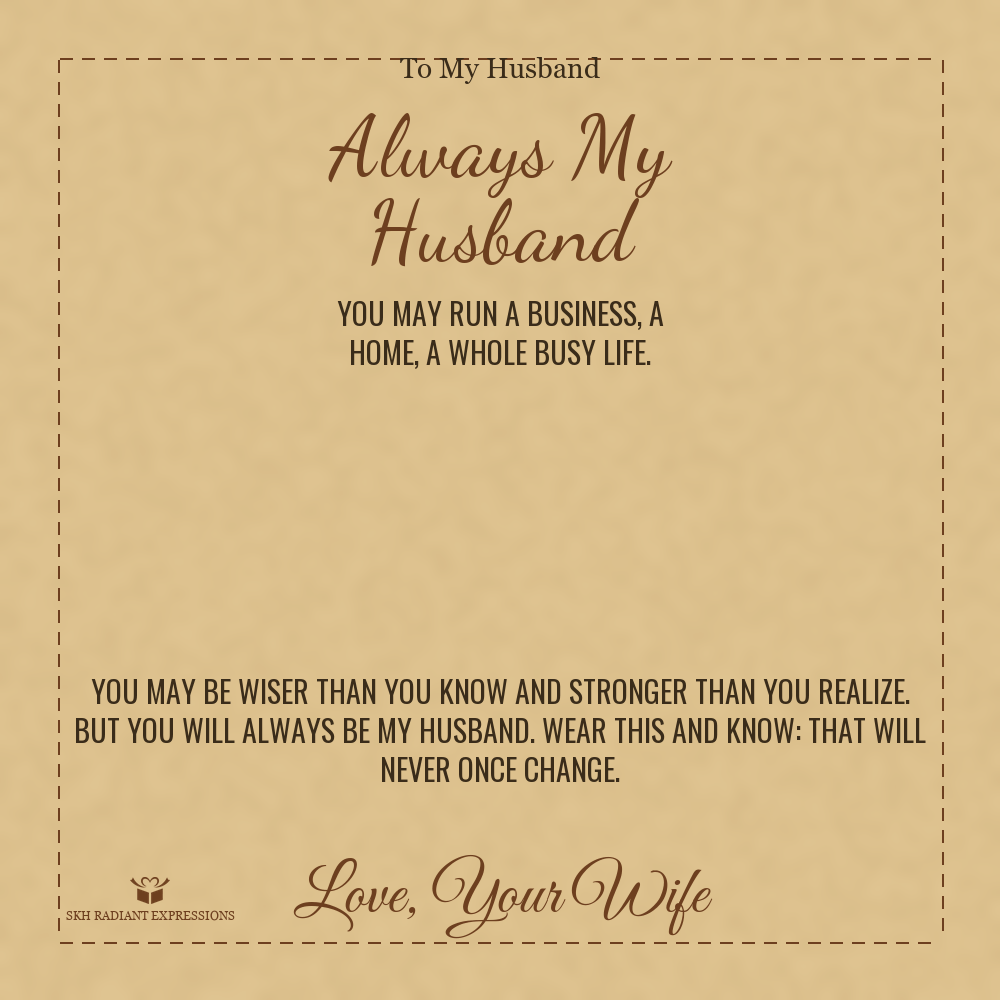 Always My Husband - Cuban Link Chain for Husband - personalized keepsake gift from SKH Radiant Expressions