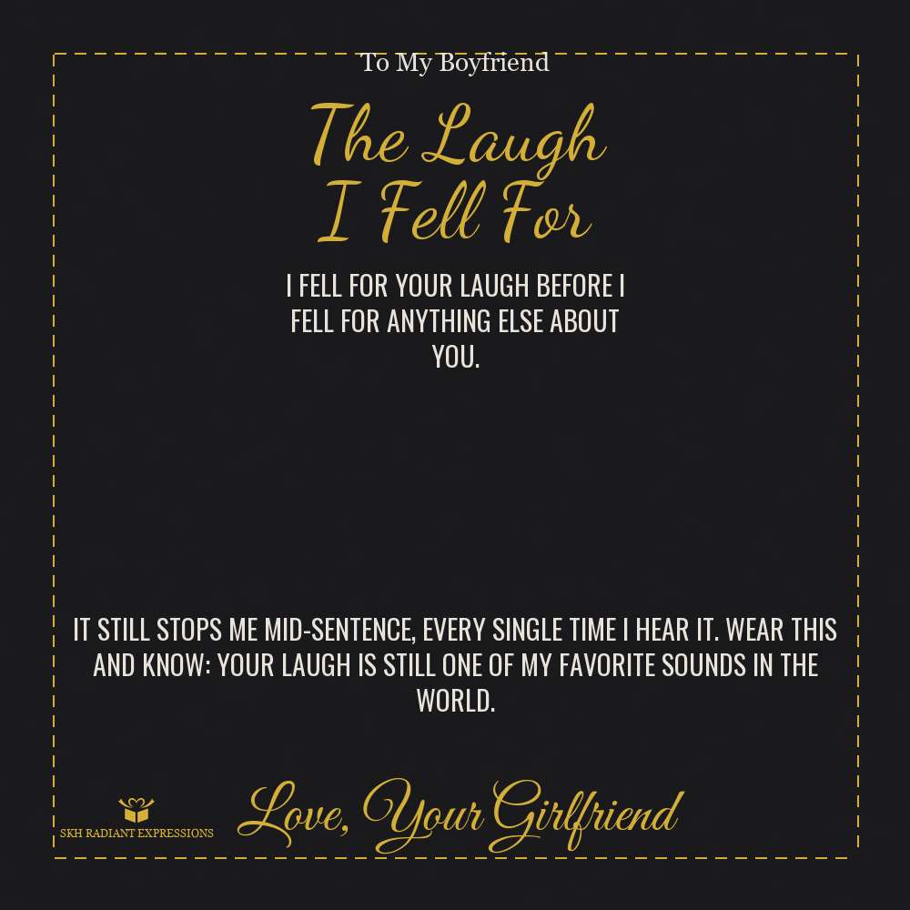 The Laugh I Fell For - Cuban Link Chain for Boyfriend