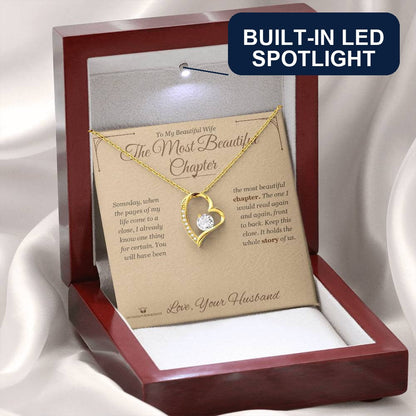 Custom name-personalized Forever Love Necklace gift for wife
