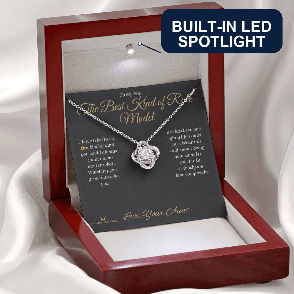 What does a Love Knot Necklace mean - gift for niece