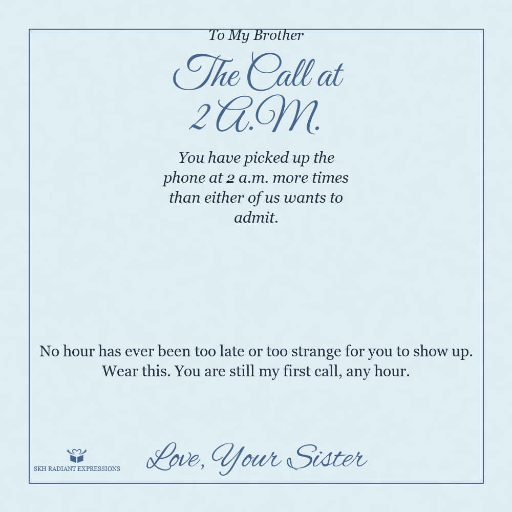 The Call at 2 A.M. - Cuban Link Chain for Brother