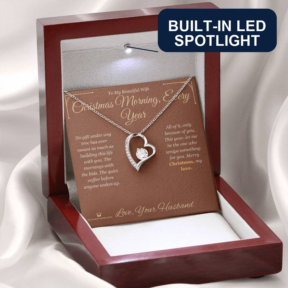 Christmas Morning, Every Year - Forever Love Necklace for Wife