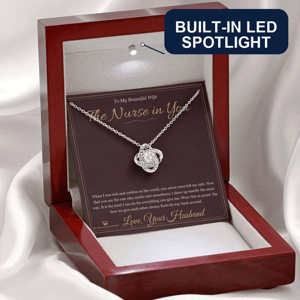 The Nurse in You - Love Knot Necklace for Wife - personalized keepsake gift from SKH Radiant Expressions