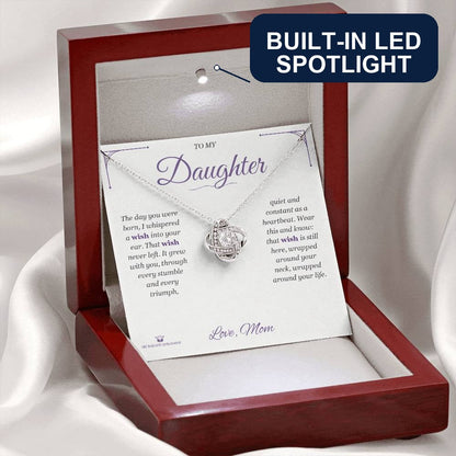 What does a Love Knot Necklace mean - gift for daughter