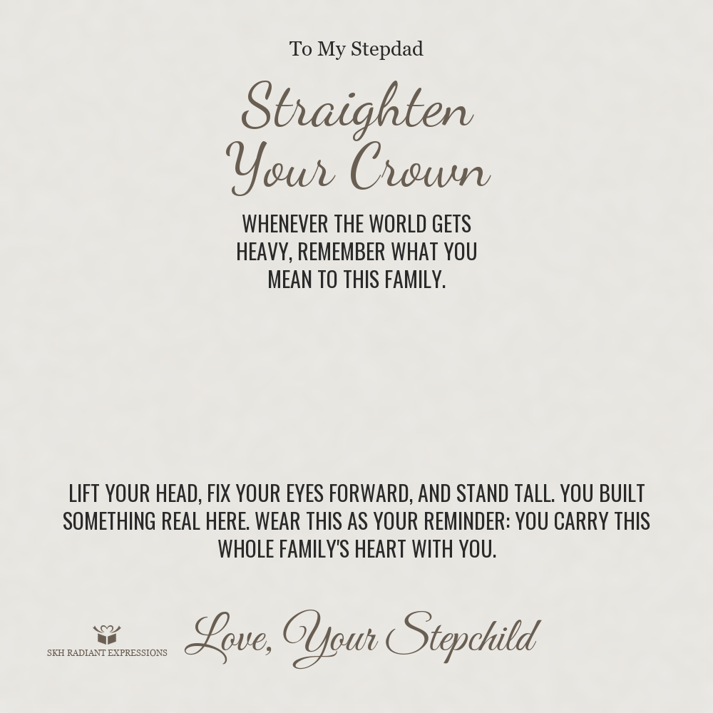 Straighten Your Crown - Cuban Link Chain for Stepdad
