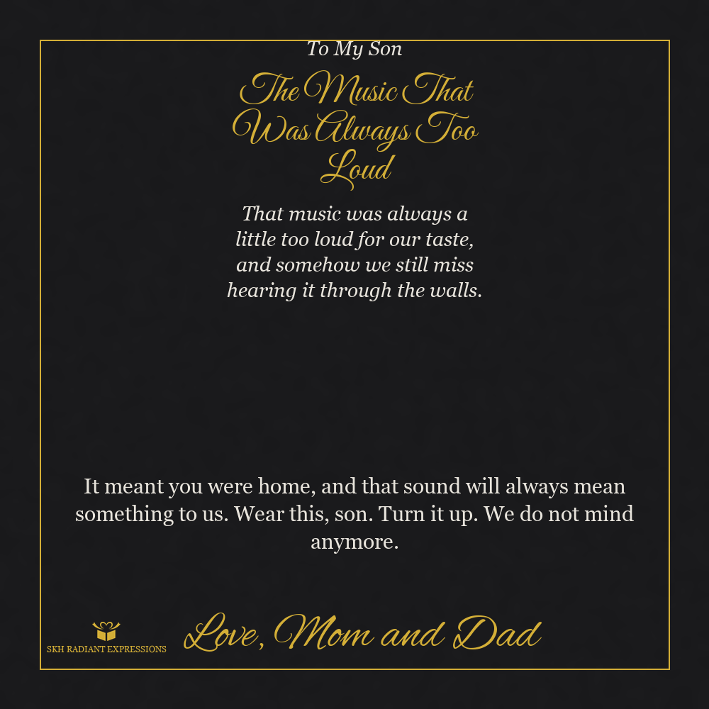 The Music That Was Always Too Loud - Cuban Link Chain for Son