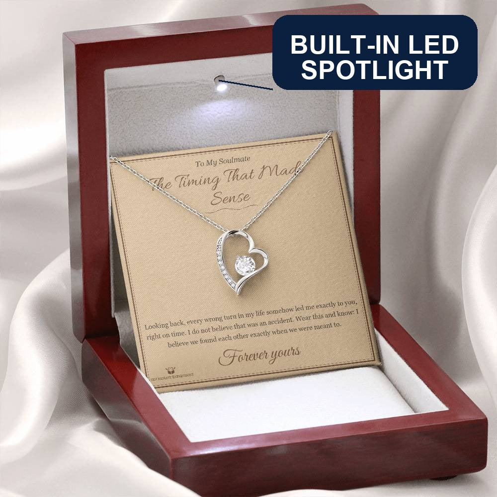 The Timing That Made Sense - Forever Love Necklace for Soulmate - personalized keepsake gift from SKH Radiant Expressions