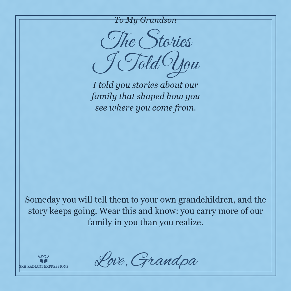 The Stories I Told You - Cuban Link Chain for Grandson