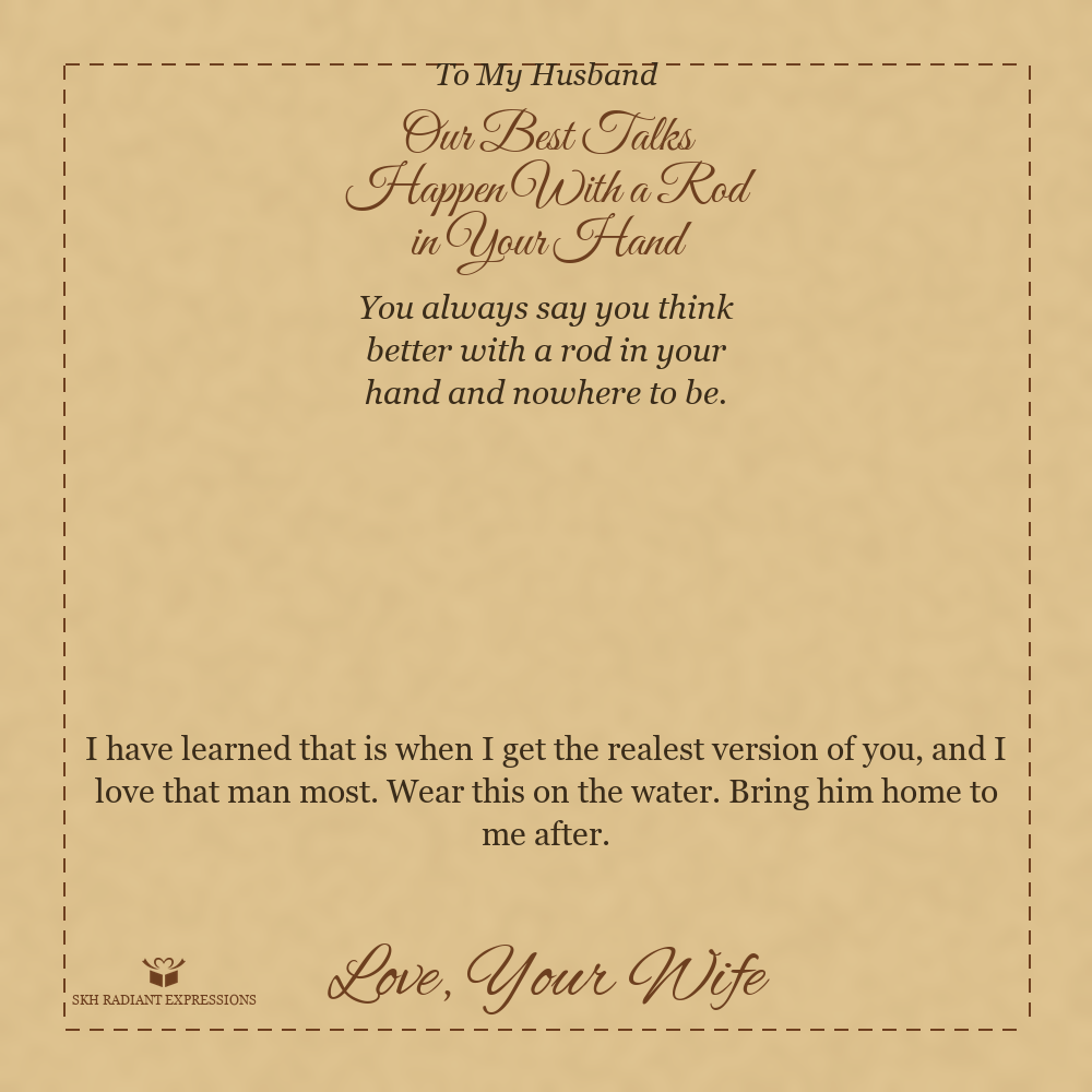 Our Best Talks Happen With a Rod in Your Hand - Cuban Link Chain for Husband