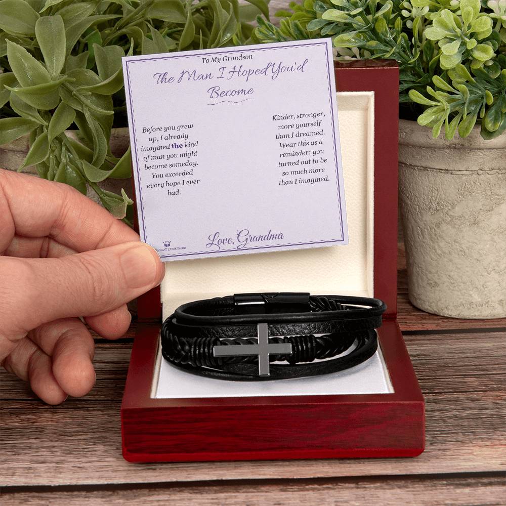 Sentimental grandson gift, not generic