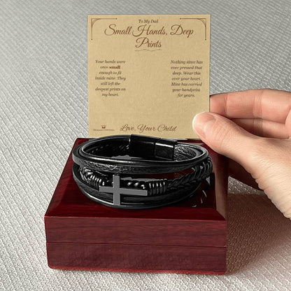 Meaningful gift for dad - Small Hands, Deep Prints
