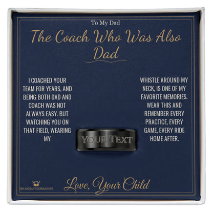 Engraved Men's Ring packaging - gift-ready for dad