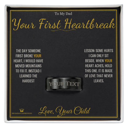 Engraved Men's Ring packaging - gift-ready for dad