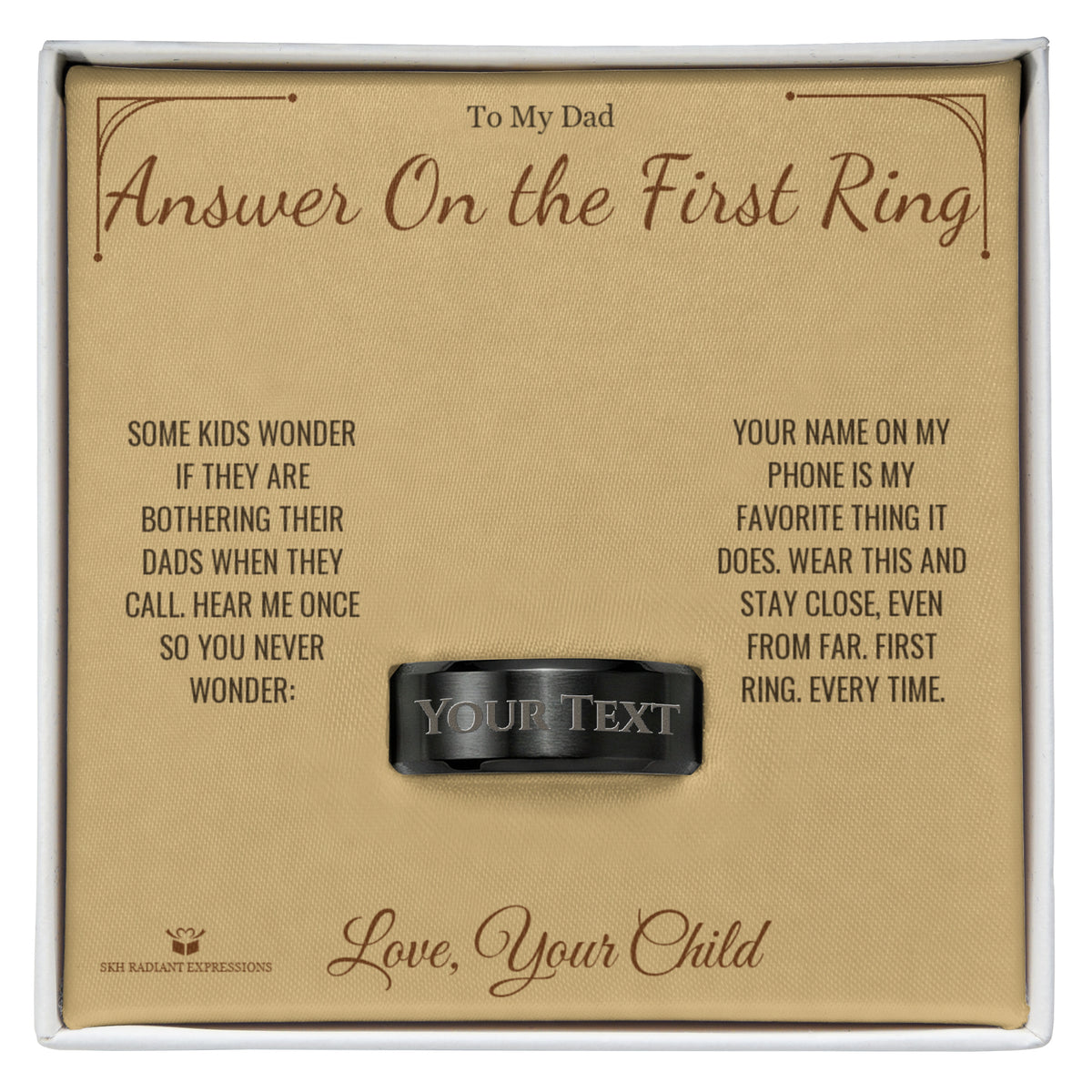 Why a engraved men's ring makes a meaningful gift for dad