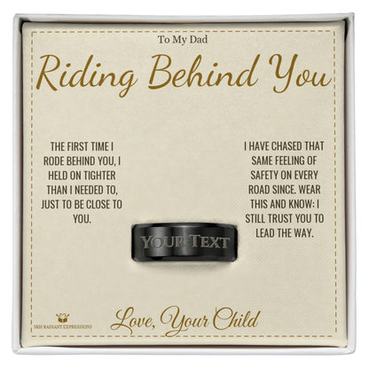 How to personalize a engraved men's ring for dad