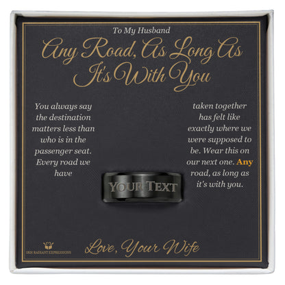 Engraved Men's Ring - a keepsake husband will treasure