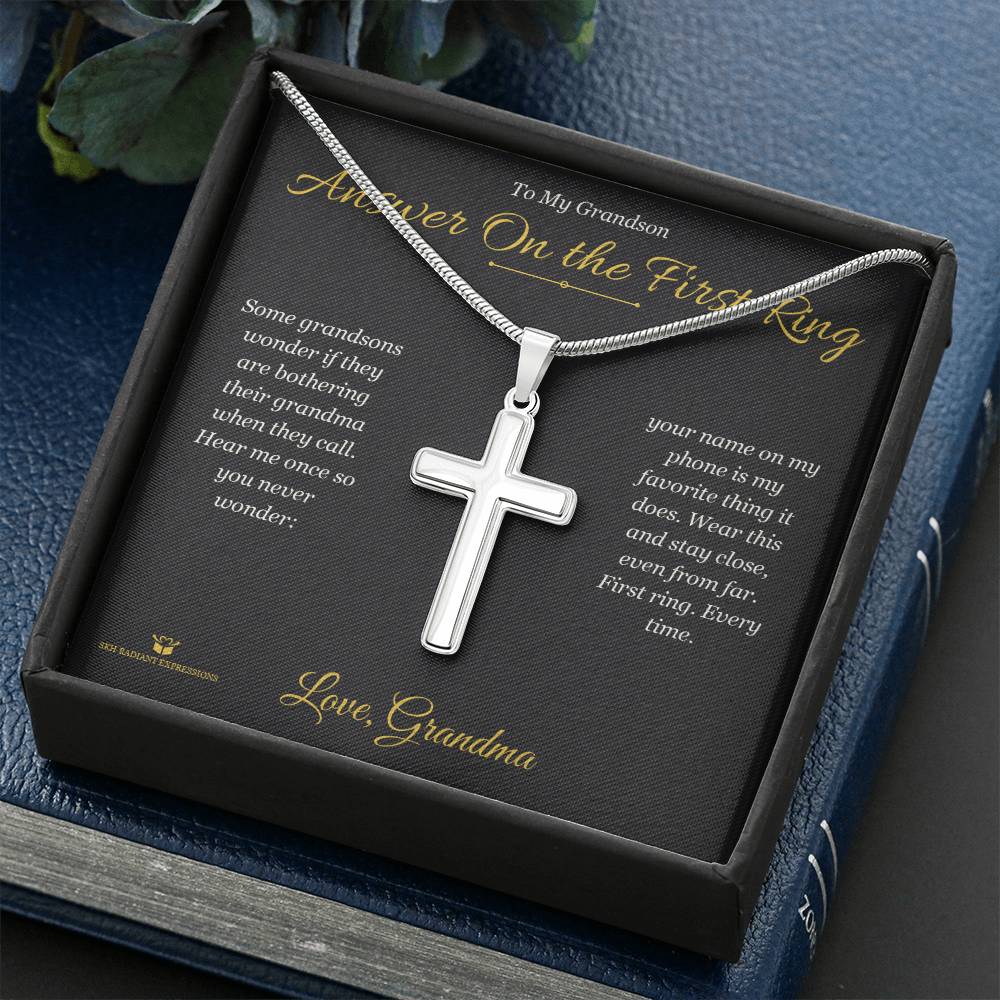 Sentimental grandson gift, not generic