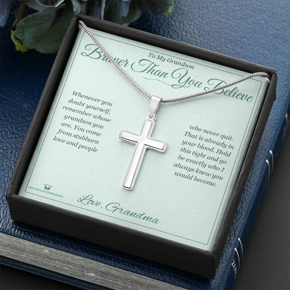 Sentimental grandson gift, not generic