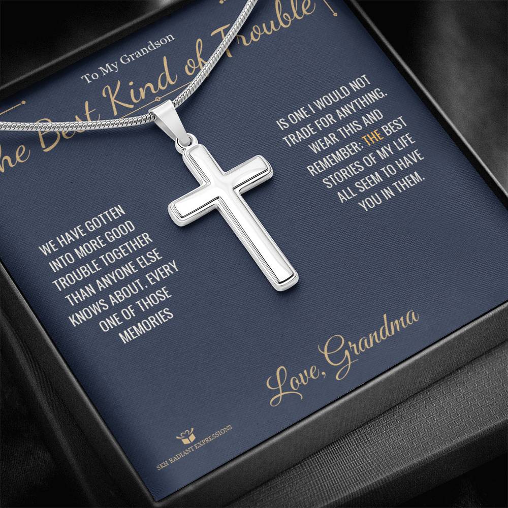 Sentimental grandson gift, not generic