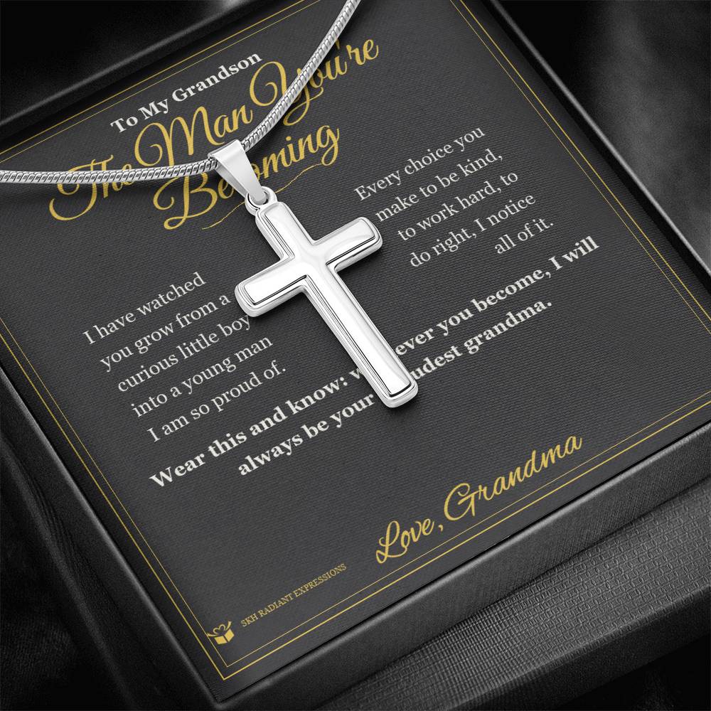 Sentimental grandson gift, not generic