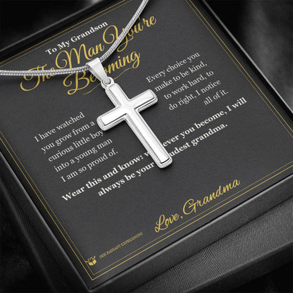 Sentimental grandson gift, not generic