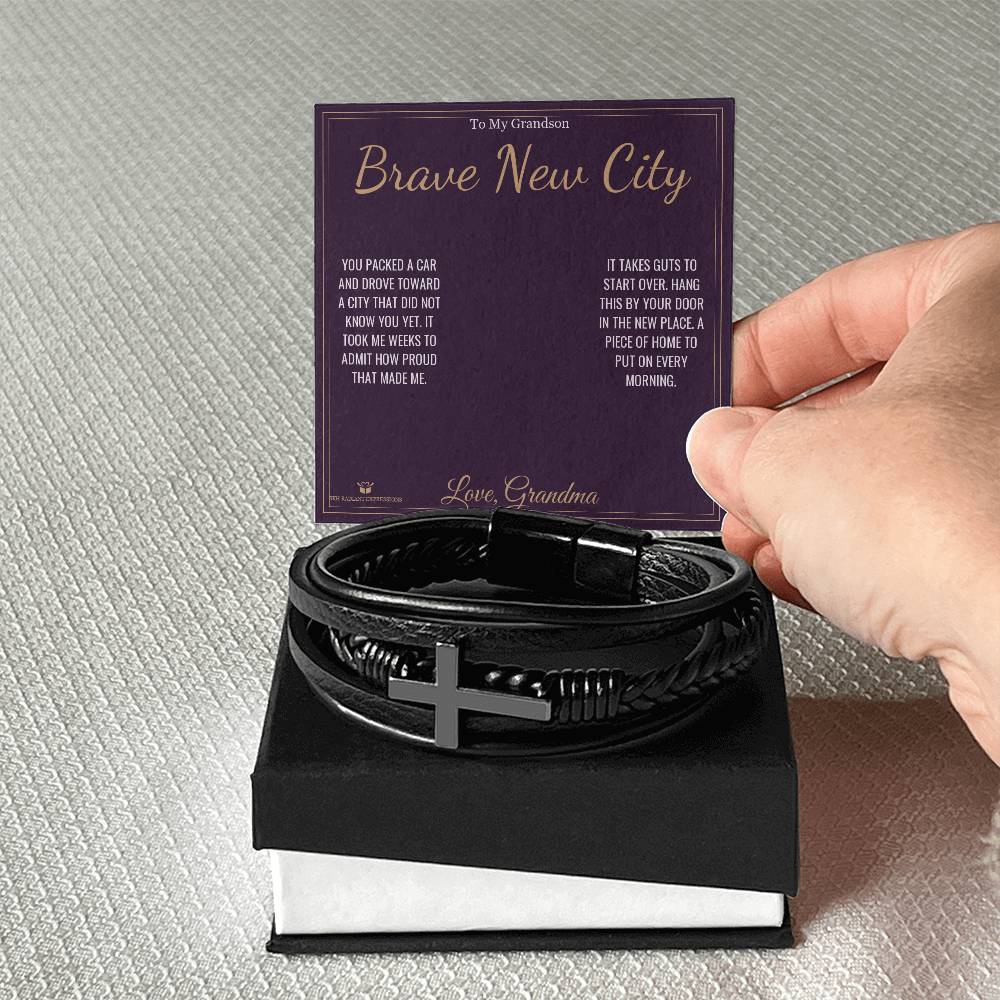 What does a Men's Cross Bracelet mean - gift for grandson