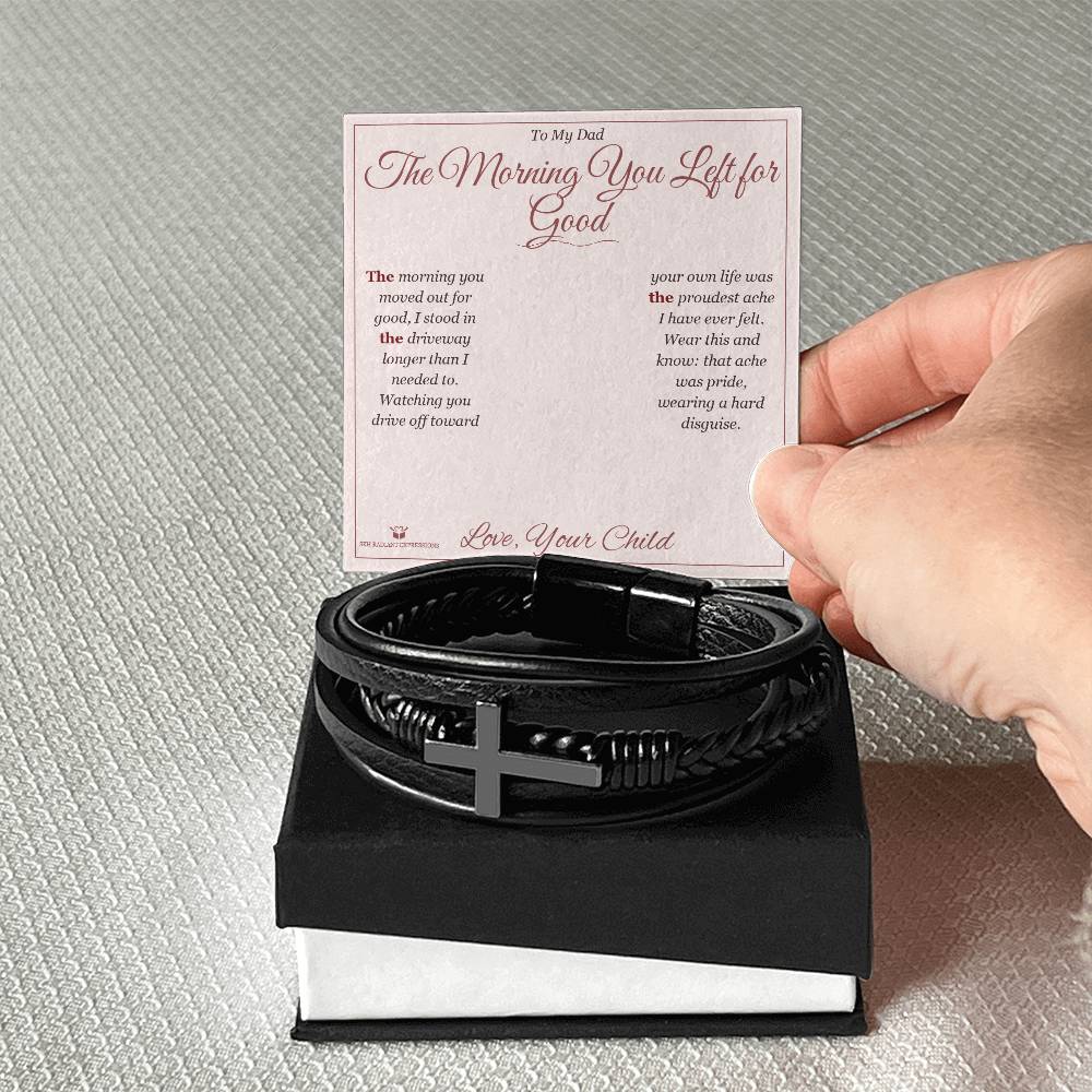 What does a Men's Cross Bracelet mean - gift for dad