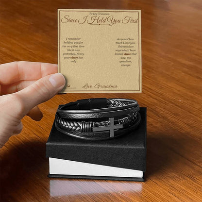 What does a Men's Cross Bracelet mean - gift for grandson