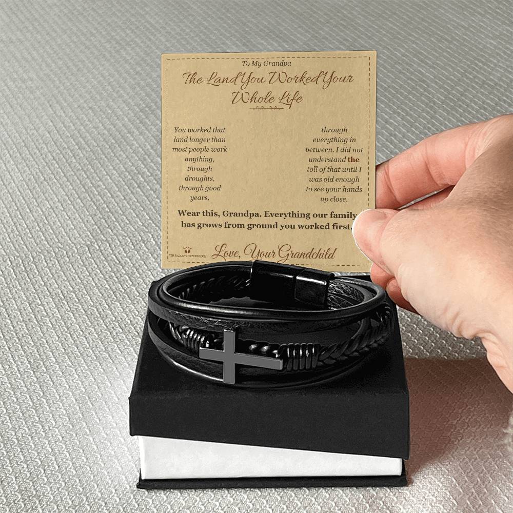 What does a Men's Cross Bracelet mean - gift for grandfather