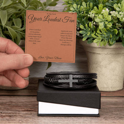 What does a Men's Cross Bracelet mean - gift for uncle
