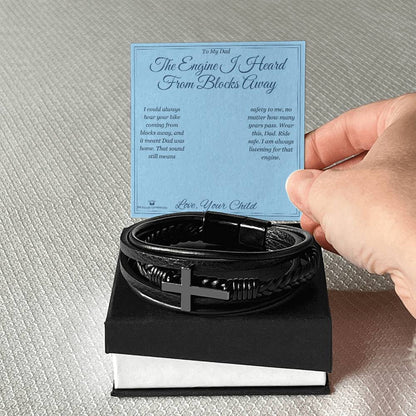 What does a Men's Cross Bracelet mean - gift for dad