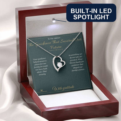 What does a Forever Love Necklace mean - gift for advisor