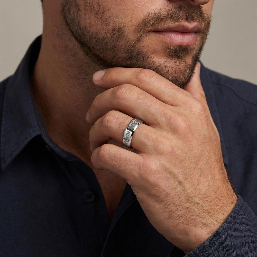 What does a Engraved Men's Ring mean - gift for son