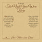 The Night You Were Born - Engraved Men's Ring for Son